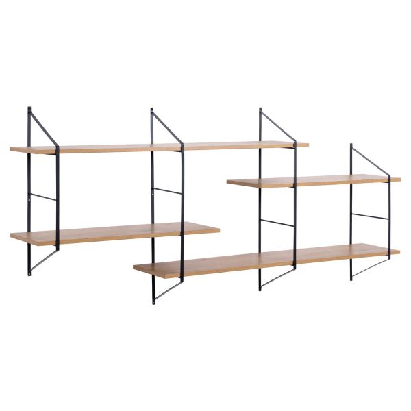 Wall shelf BELFAST 191x25,5xH79cm, natural