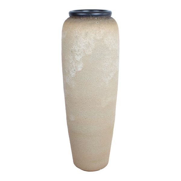 Ceramic vase TITAN STONE H120cm, beige texture