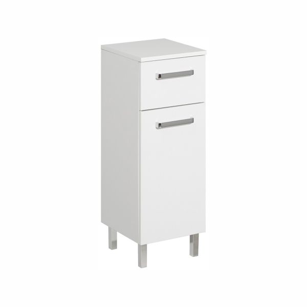 Lower bathroom cabinet 312, 30x33xH81cm, white gloss