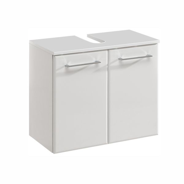 Washbasin cabinet 376, 60x33xH53cm, white gloss
