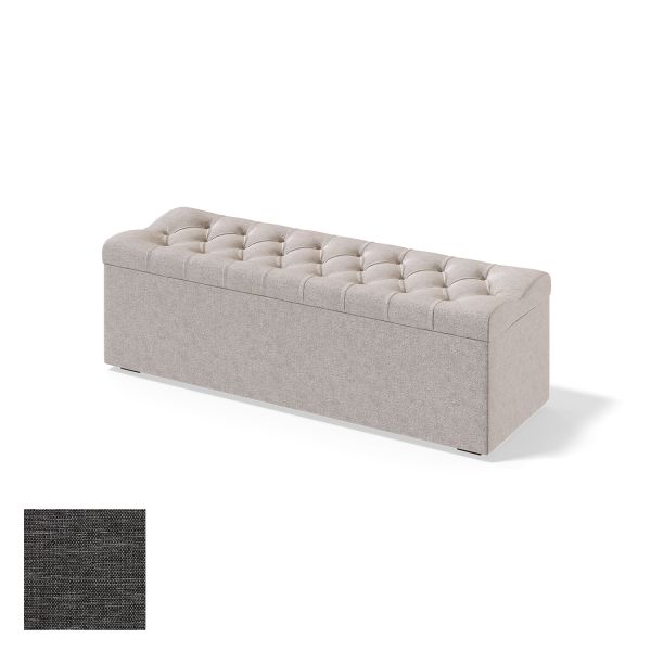 Veļas kaste RED/BLACK SOLHALL MANGO 120cm, tumši pelēks