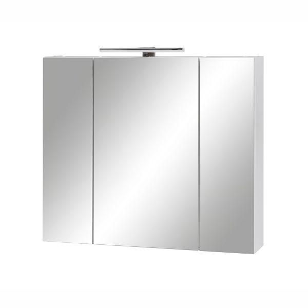 Зеркальный шкаф с LED-светильником LIMONE 80x16xH71см, белый