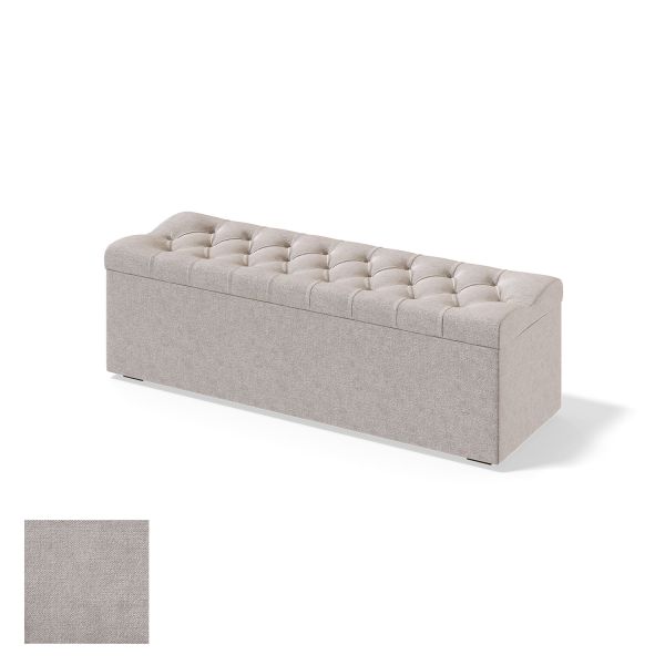 Veļas kaste RED/BLACK SOLHALL CLIFF 180cm, gaiši pelēks