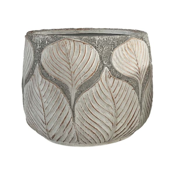 Plant holder SUNNY BASIL D42xH36.5cm beige/gold