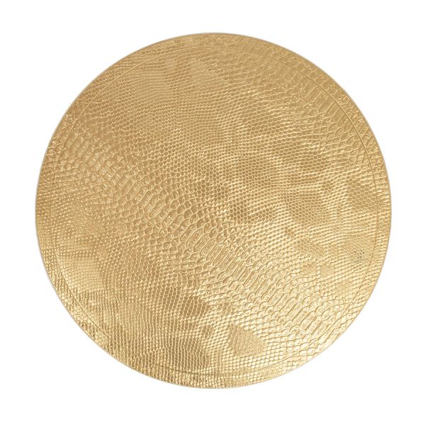Placemat BOA D38cm, golden snake