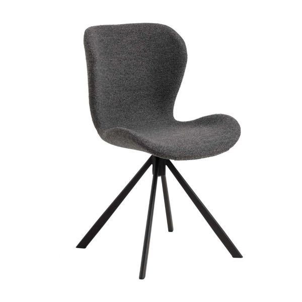 Dining chair BATILDA-A1 grey/black