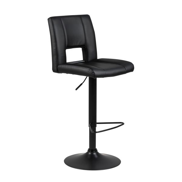 Bar stool SYLVIA black PU/black