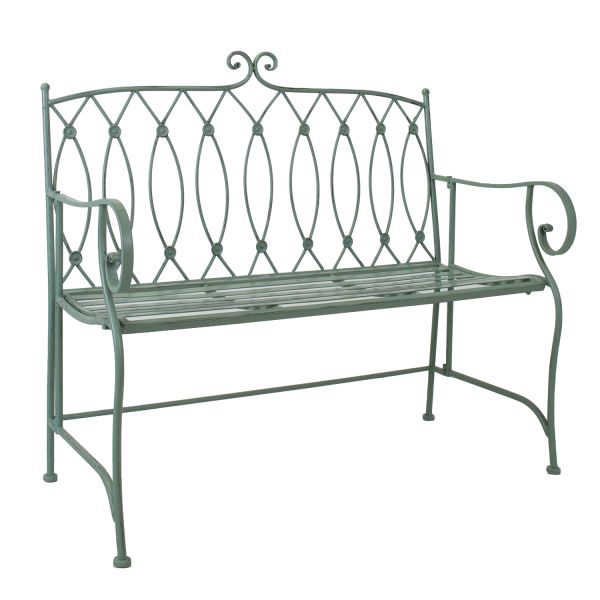 Bench MINT antique green metal