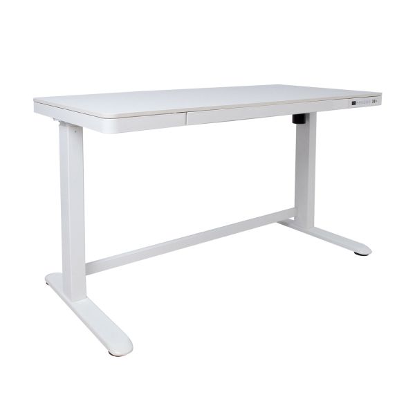 Desk ERGO with 1 motor 120x60xH72-121cm, white