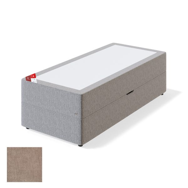 Couch RED POCKET STORAGE CLIFF 90x200cm, firm, beige