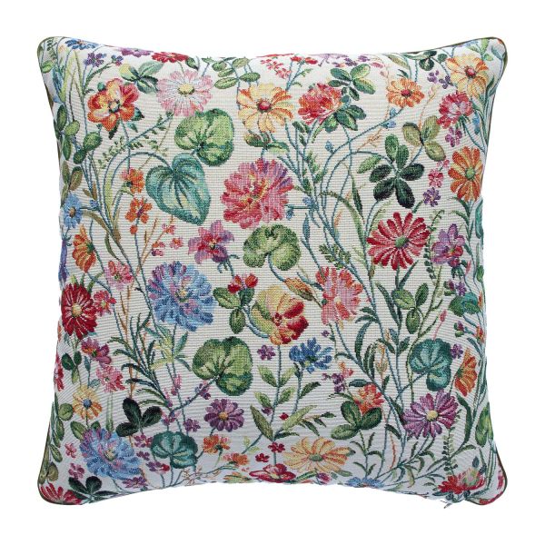Pillow HOLLY 45x45cm, rolled edge, flowers