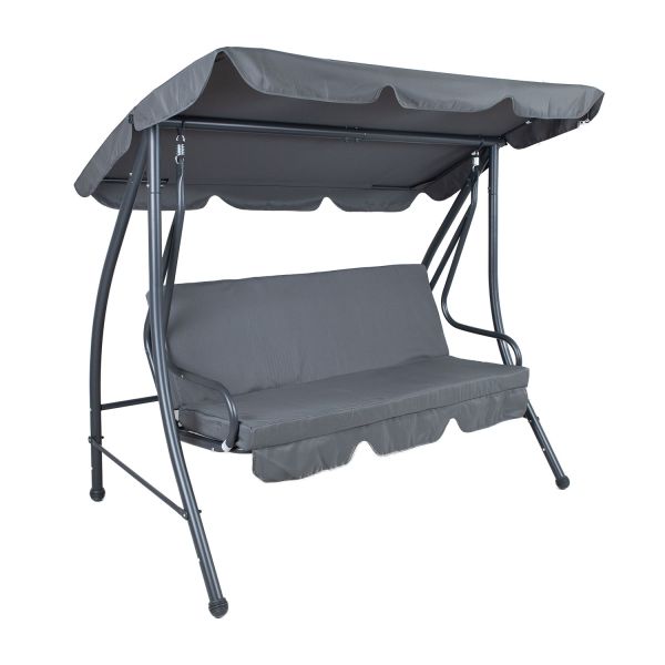 Качель МОНА 3-местная, серая