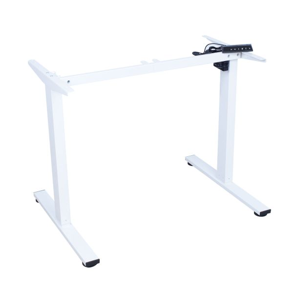 Table leg ERGO FIT with 1 motor, white