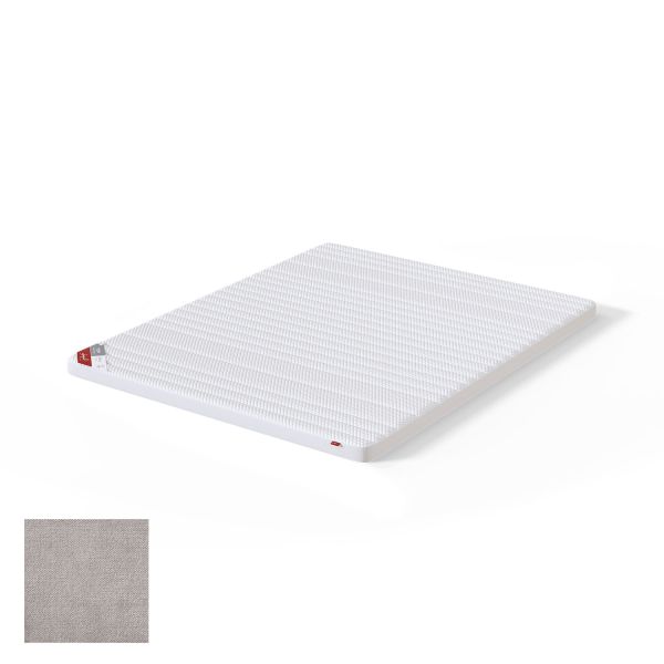 Top mattress TOP LATEX LUX CLIFF 180x200cm, light grey