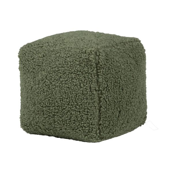 Pillow LARRY cube, 25x25x25cm, green