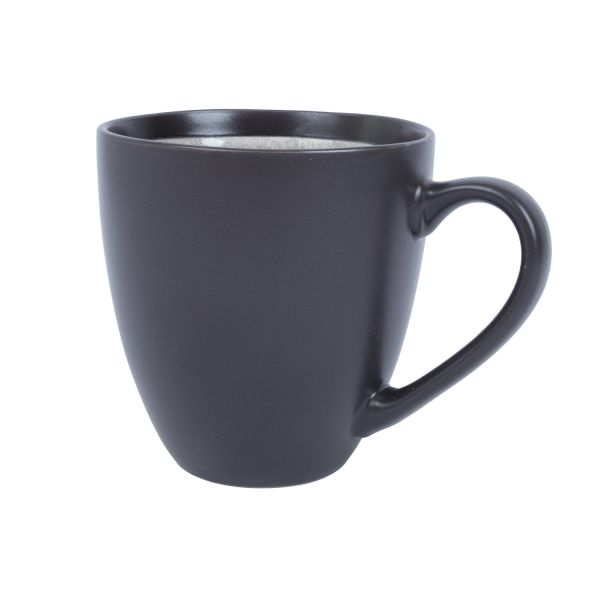 Mug RITA 400ml, black/grey