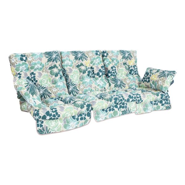 Cushion swings ROMA 108x56x10cm, light floral, 3pc