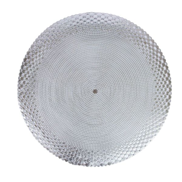 Placemat BUBBLES D38cm, silver