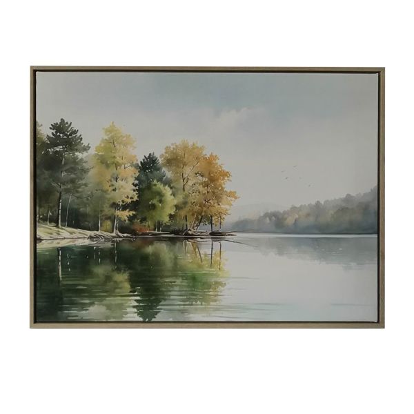 Wall art WALLY 45x60cm, forest by the lake