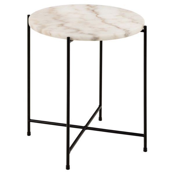 Side table AVILA D42xH45cm, white