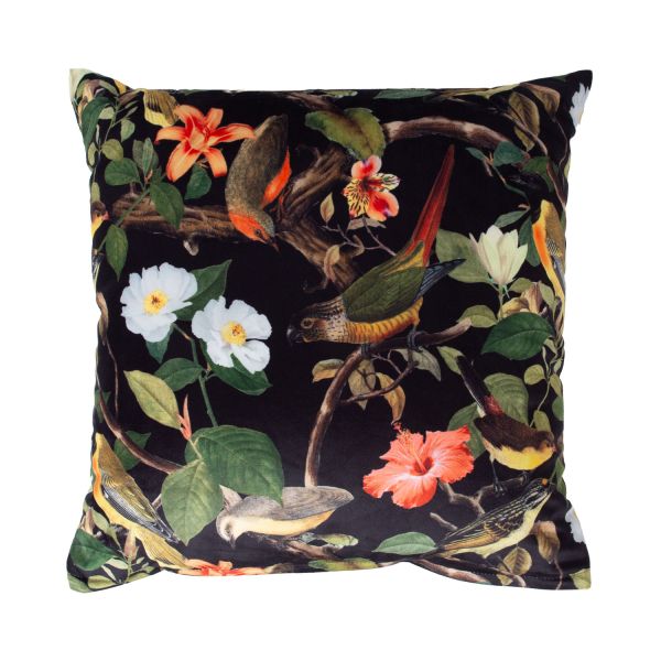 Spilvens HOLLY 45x45cm, putni un ziedi