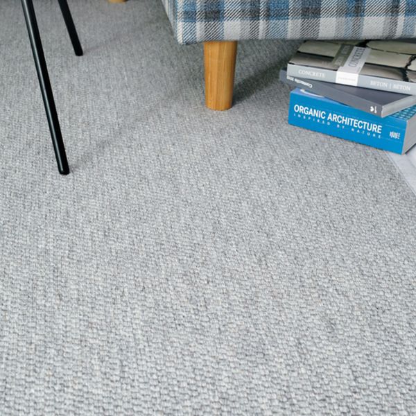 Carpet SAVANNA D160cm, grey, woolen flatweave