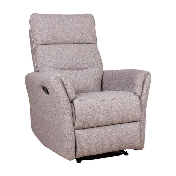 Atpūtas krēsls reglaineris BOWERS ar manuālu mehānismu, bēšs