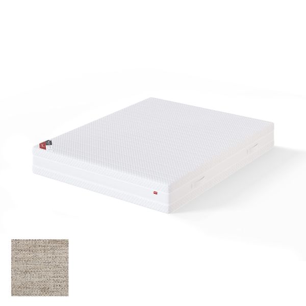 Spring mattress BLACK MULTIPOCKET VERANO 140x200cm, firm, light beige