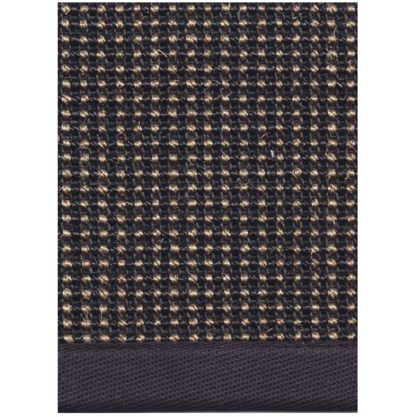 Carpet LIVOS 160x240cm, black, sisal rug