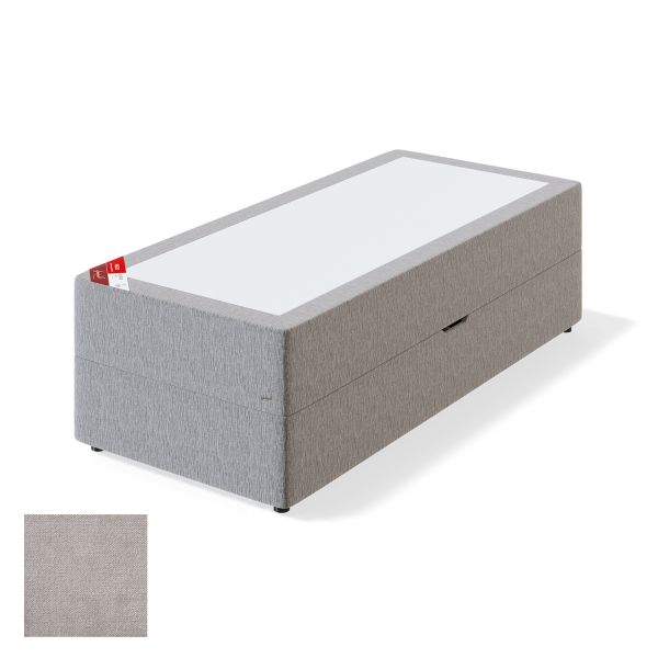 Couch RED POCKET STORAGE CLIFF 90x200cm, medium, light grey