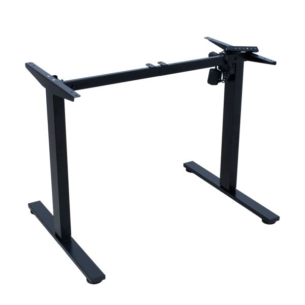 Table leg ERGO FIT with 1 motor, black