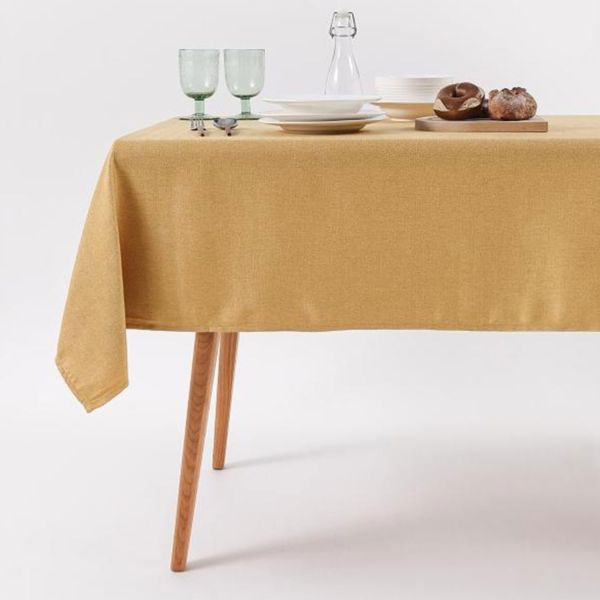 Tablecloth EASY CARE 135x220cm ochre yellow, 250g/m2
