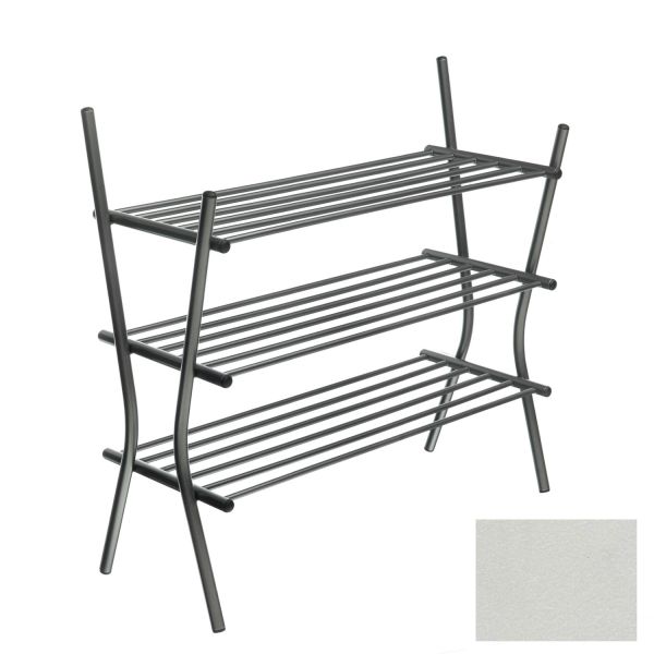 Kurpju plaukts  ZEBRA 3, 75x69x28cm, metālisks