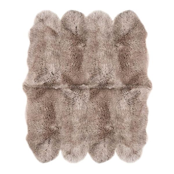 Sheepskin rug MERINO 170x180cm, mink