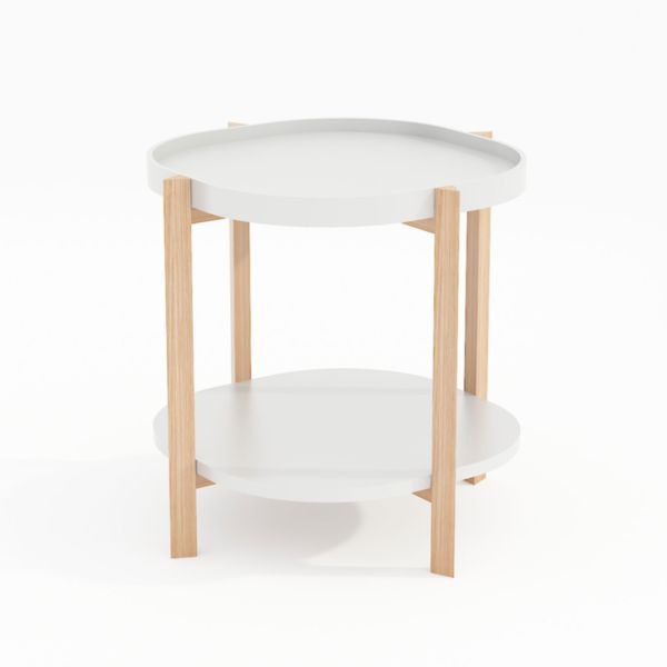 Papildus galdiņš NORAH 50x50xH55cm, balts