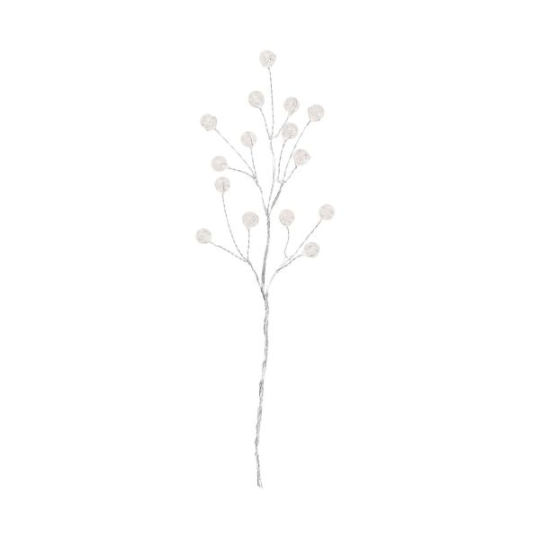 Mākslīgais zars SHINE 16cm, kvadrātveida pērles