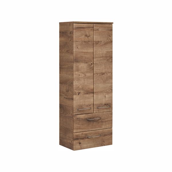 Tall bathroom cabinet 943, 50x33xH136cm, oak