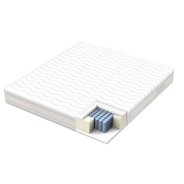 Spring mattress KUKA DUO 7 ZONE 90x200xH23cm