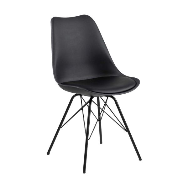 Стул ERIS, черный ПУ