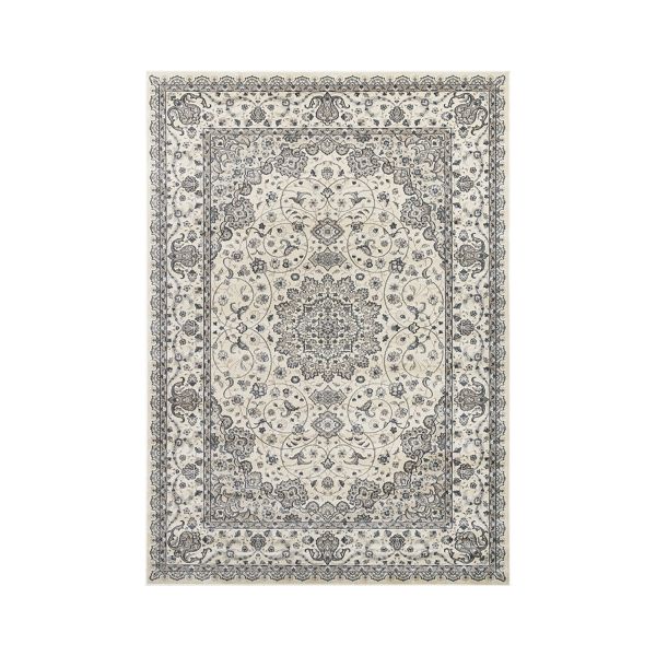 Viscose rug FATIMA 80x125cm, sand/blue