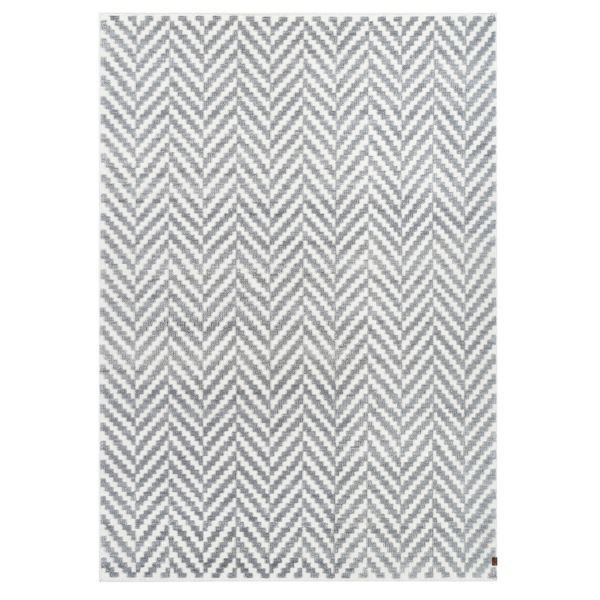 Wool carpet KUUSAMO 160x230cm, white/grey
