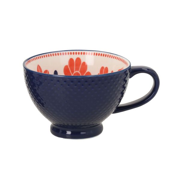 Mug SEREN H7,7cm 355ml, blue/red