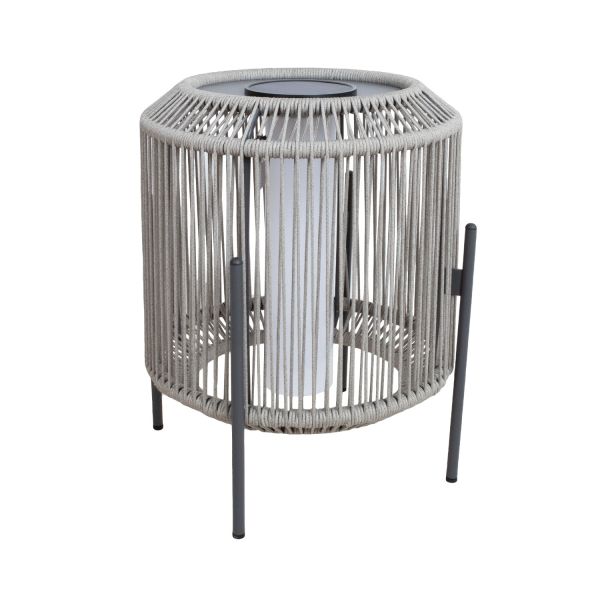 Dārza lampa BREDAMI ar saules bateriju, pelēka