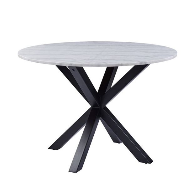 Ēdamistabas galds HEAVEN D110xH76cm, balts marmors