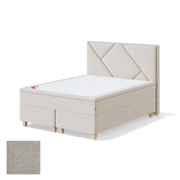 Continental bed RED CONTINENTAL MANGO 160x200cm, medium, beige