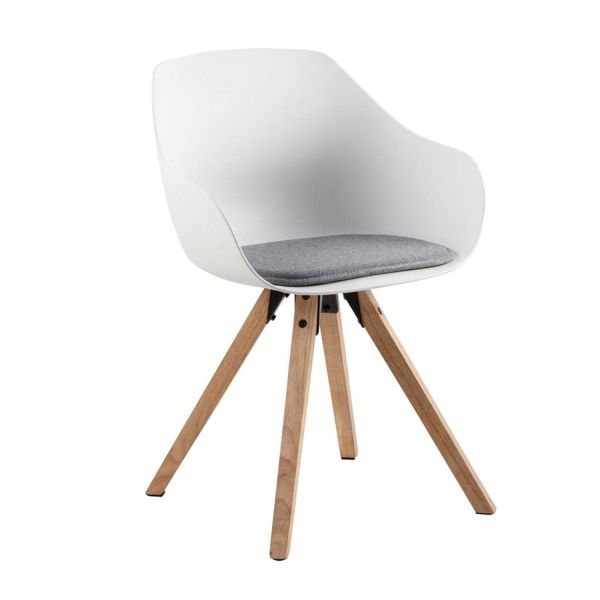 Ēdamistabas krēsls TINA balts