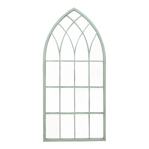 Spogulis SECRET GARDEN 50x2,5xH115cm, antīks zaļš metāla rāmis