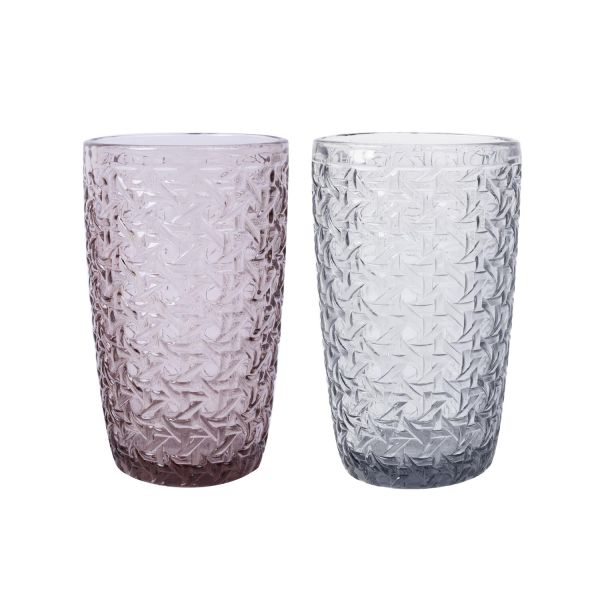 Drinking glass DIAMOND 350ml tall, mix