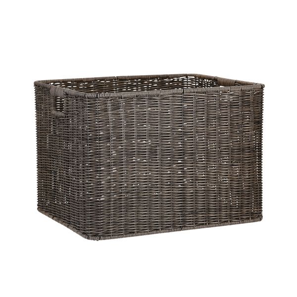 Basket BASILE 37x31xH28cm, dark