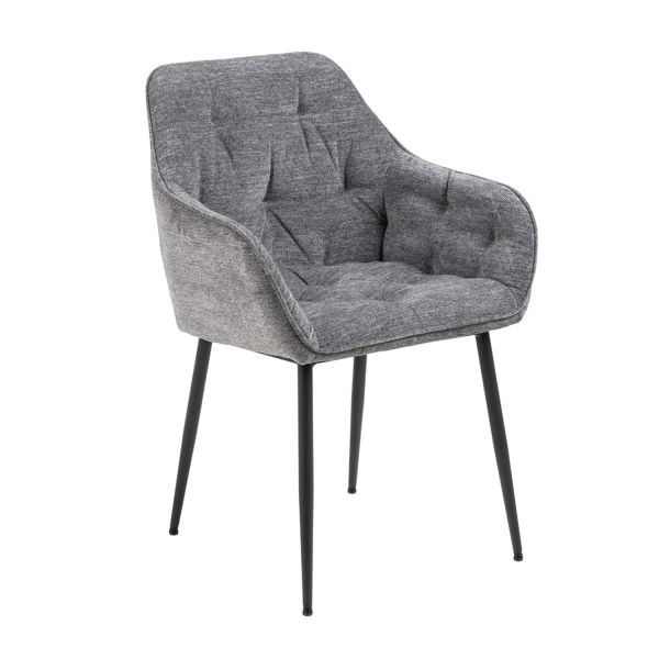 Стул BROOKE с подлокотниками, антрацит